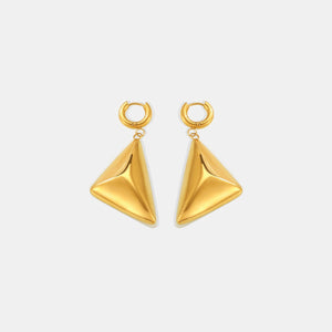 Stainless Steel Triangle Earrings