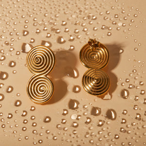 18K Gold-Plated Stainless Steel Earrings