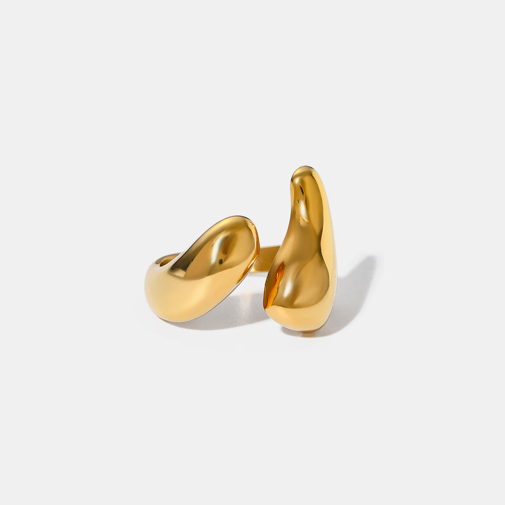 18K Gold-Plated Stainless Steel Open Ring