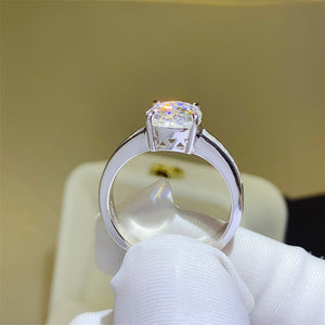 3 Carat Moissanite 925 Sterling Silver Ring