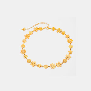 18K Gold-Plated Flower Necklace