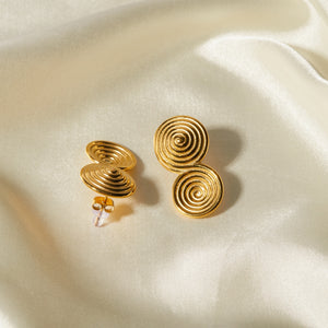 18K Gold-Plated Stainless Steel Earrings