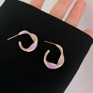 Alloy C-Hoop Earrings