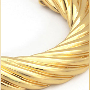 Gold-Plated C-Hoop Earrings