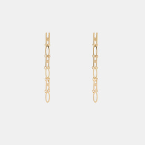 Gold-Plated Bar Earrings