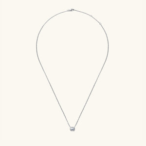 1 Carat Moissanite 925 Sterling Silver Pendant Necklace