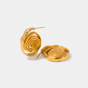 18K Gold-Plated Hoop Earrings