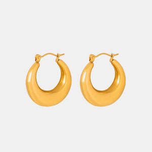 18K Gold-Plated Huggie Earrings