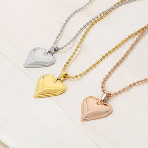 Stainless Steel Heart Pendant Necklace