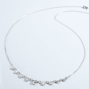 Inlaid Zircon 925 Sterling Silver Necklace