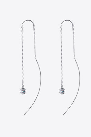 Moissanite 925 Sterling Silver Threader Earrings