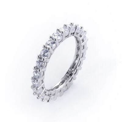 2 Piece Zircon 925 Sterling Silver Ring